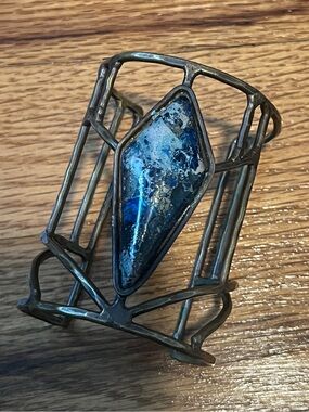 Free People Blue Stone Cuff Bracelet